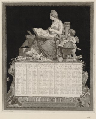Engraving of the French Republican Calendar.