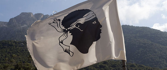 Picture of the Corsican Flag.