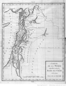 Volney's map of Egypt. 