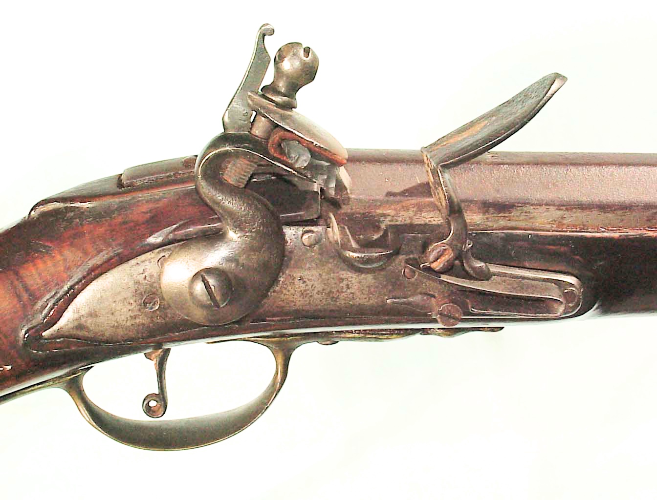Close up picture of a gun.