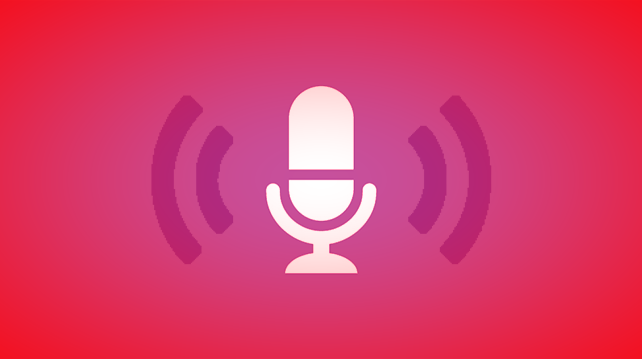 Illustration of a recording microphone.