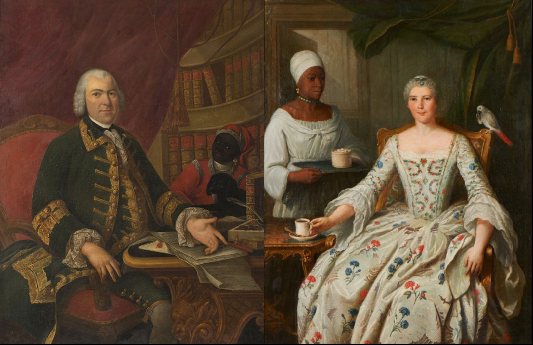 Paintings of Dominique and Marguerite Deurbroucq.