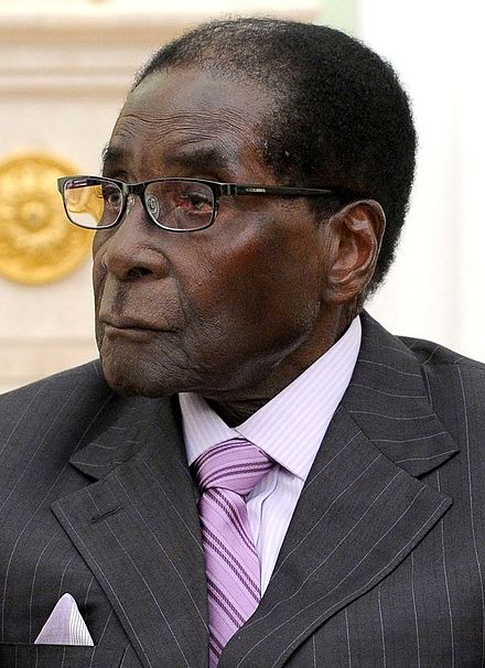 Photograph of Robert Mugabe.