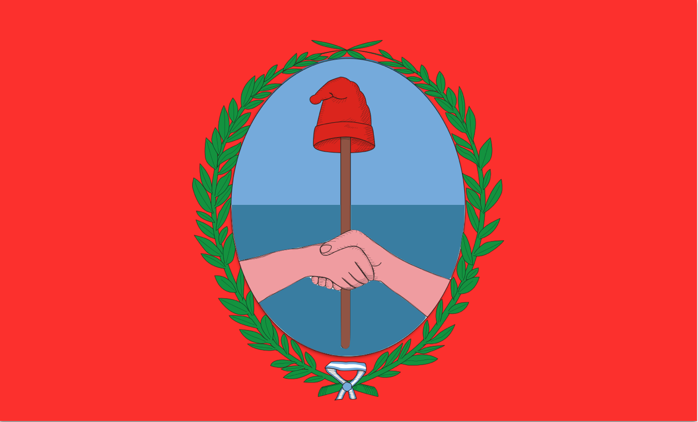 Coat of arms of Tucumán featuring Phrygian cap, Roman and revolutionary symbol of liberty.