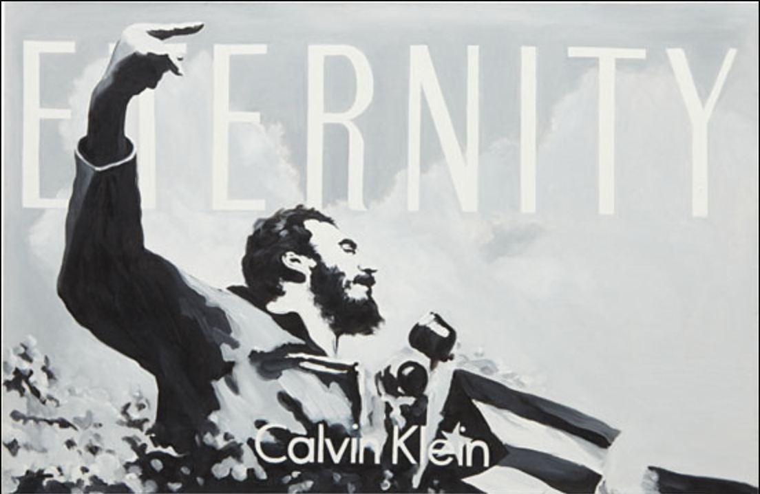 Calvin Klein add with picture of José Angel Toirac.