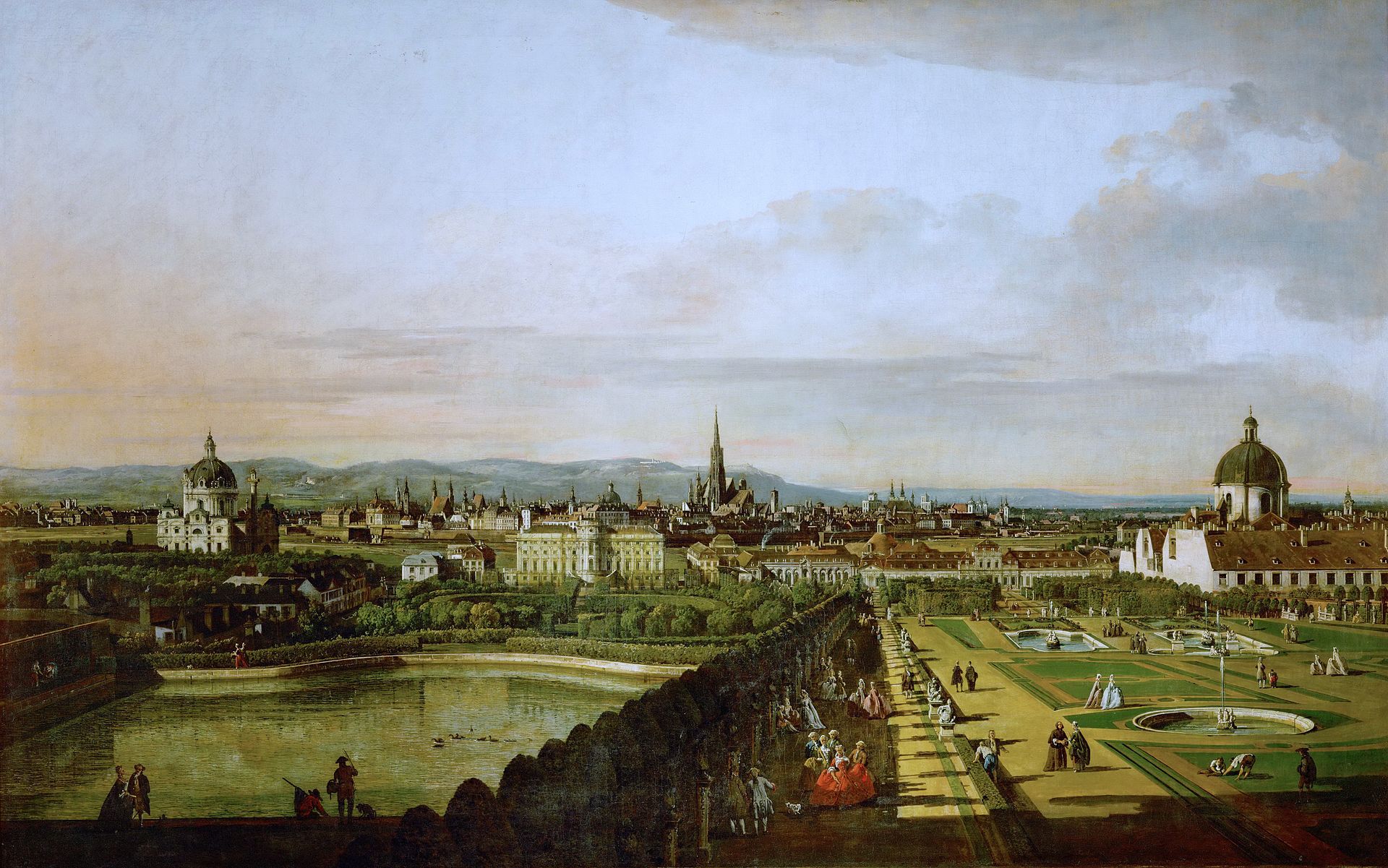 Painting of a view of Vienna.