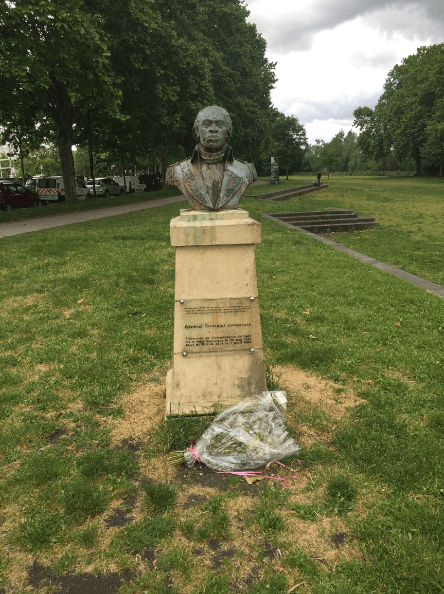 Bust of Toussaint Louverture.