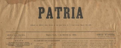 Front page of newspaper Patria. 