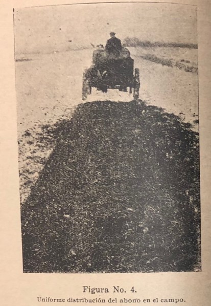 Fertilizer in the field.