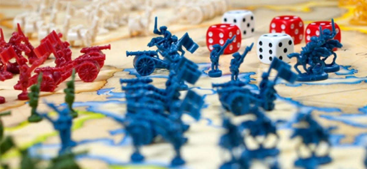 Board game of Risk.