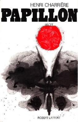 Book cover of Papillon by Henri Charrière. 