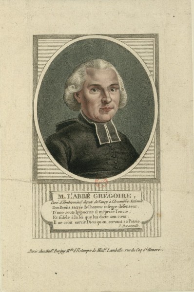 Portrait of Henri Grégoire.
