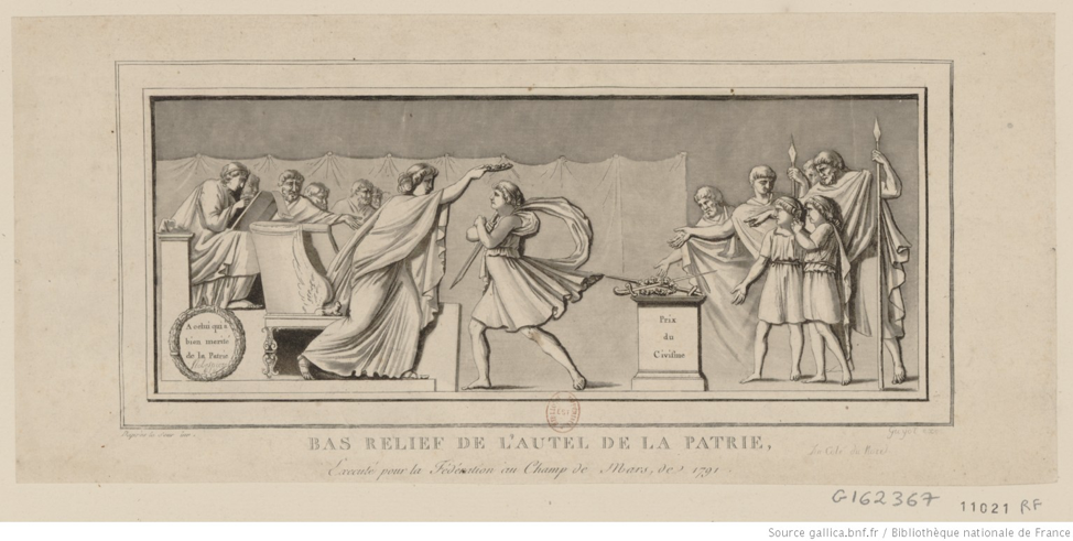 Bas-relief of the Altar to the Fatherland.