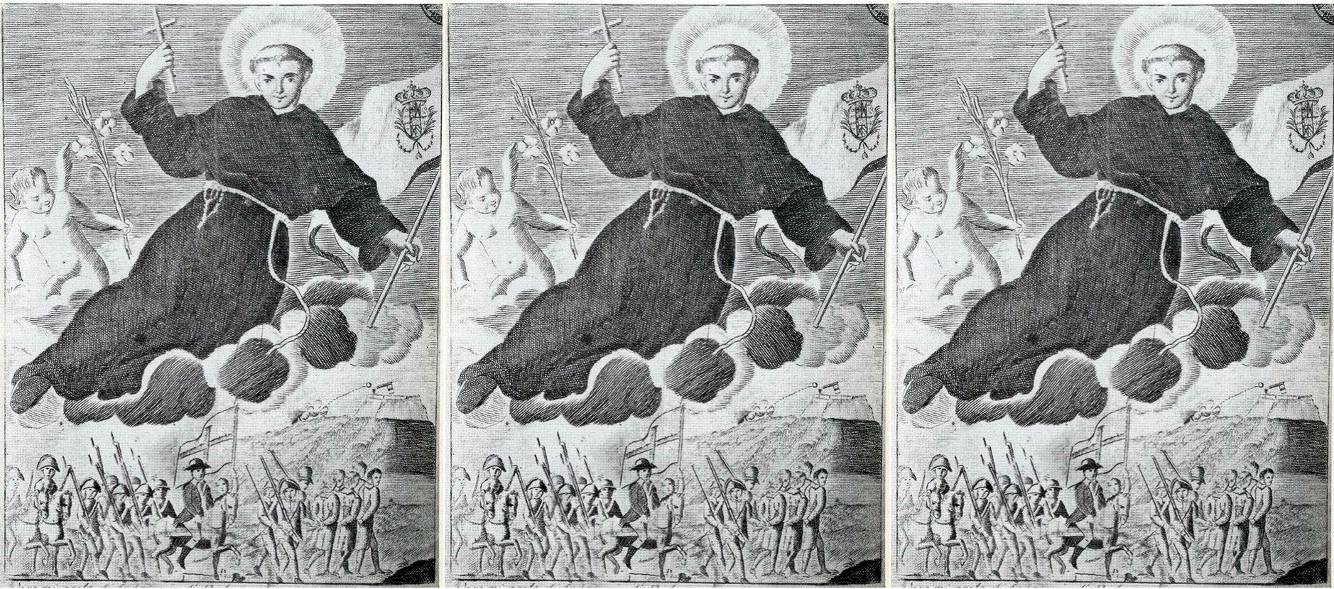 Cardinal Fabrizio Ruffo leading an army.