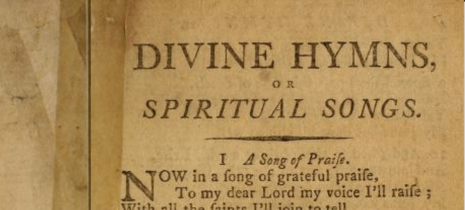 Title page of a hymn book.