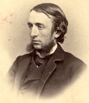 Andrew Dickson White posing for a photograph in 1865.