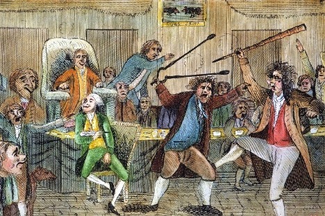 An argument in an assembly.