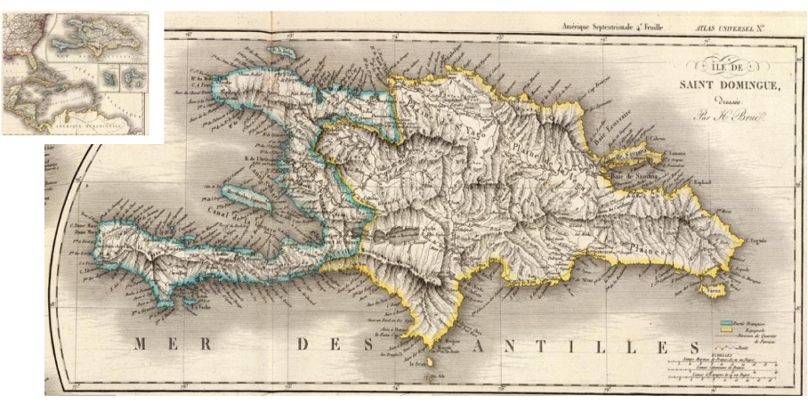 Map of the Antilles.