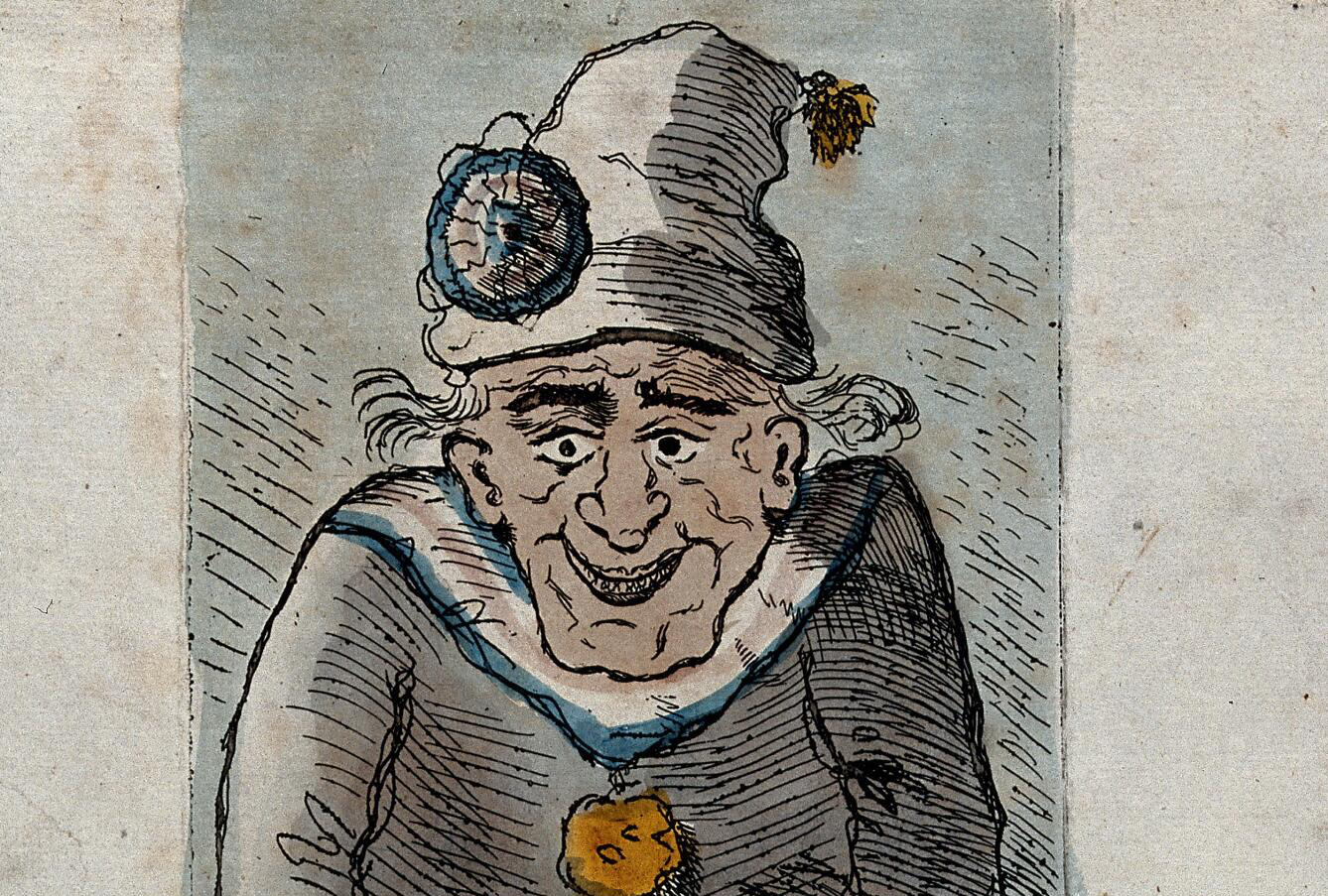 London Revolution Society featuring an aged revolutionary in a Phrygian cap.