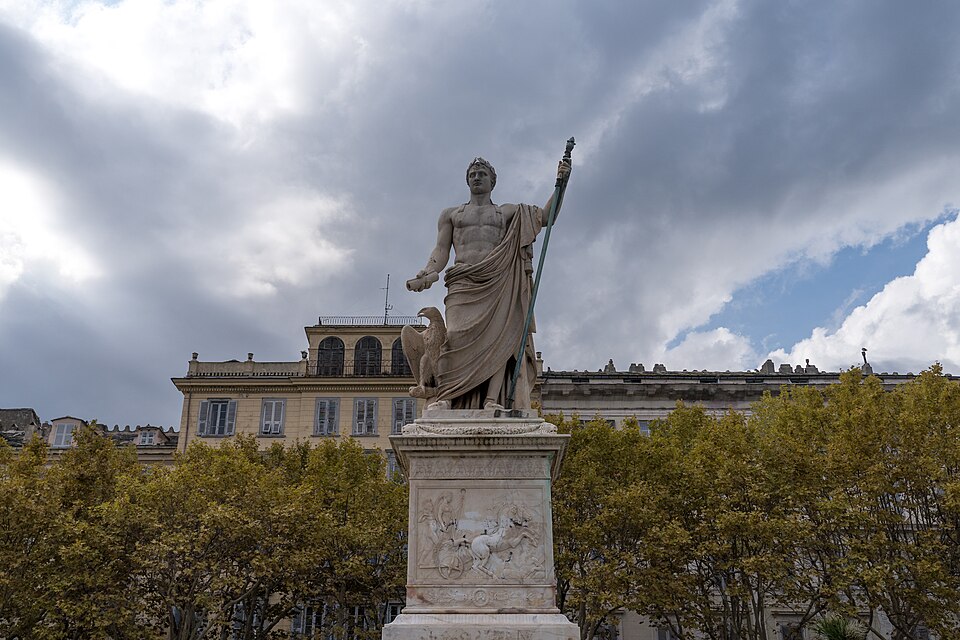 statue of napoleon in corsica